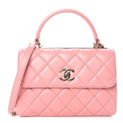 pink chanel handbags|chanel pink quilted handbag.